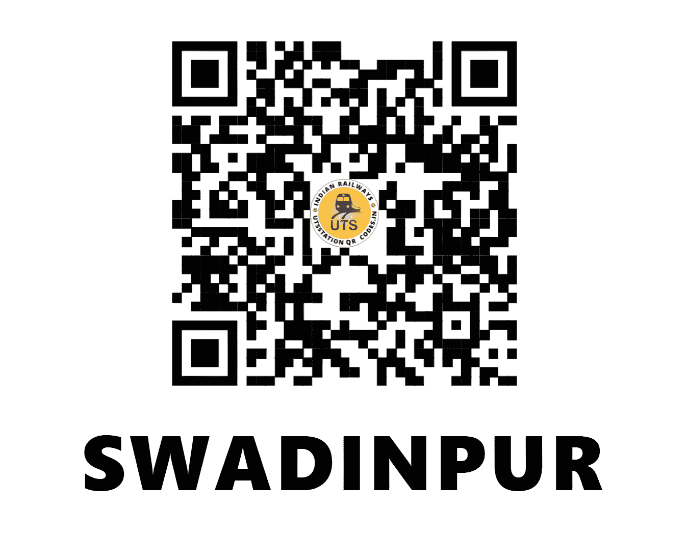 UTS QR Code for SWADINPUR - SDLE (ER - WEST BENGAL)